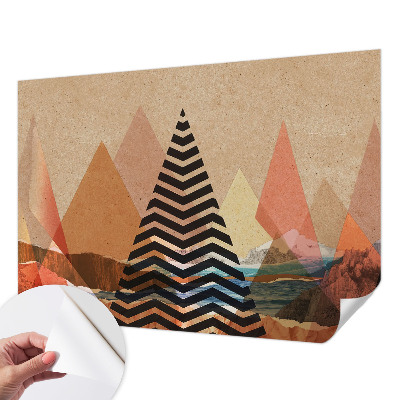 3D-Fototapete fürs Schlafzimmer Abstrakte Landschaft