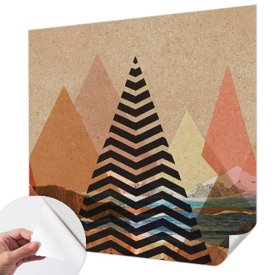 3D-Fototapete fürs Schlafzimmer Abstrakte Landschaft