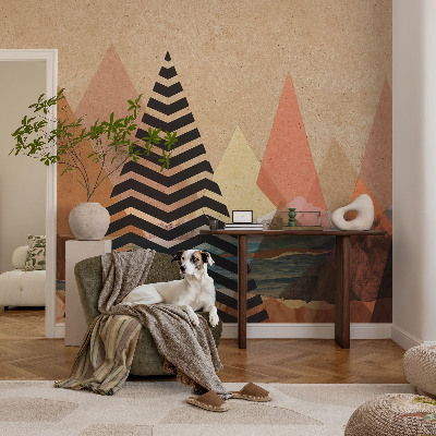 3D-Fototapete fürs Schlafzimmer Abstrakte Landschaft