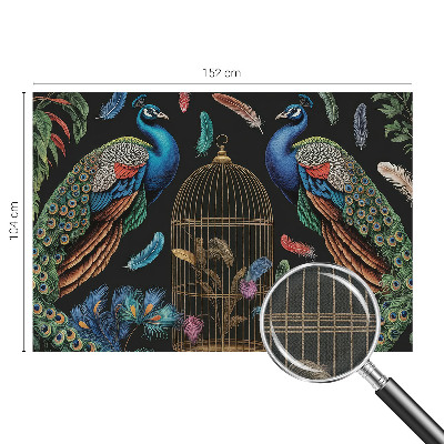 Moderne Fototapete nach Maß Exotische Pfauen