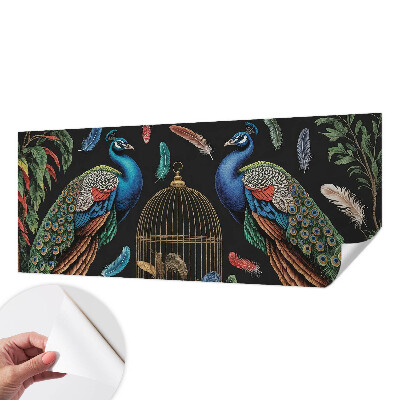 Moderne Fototapete nach Maß Exotische Pfauen