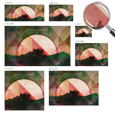 Vintage tapete Malerische Hügel