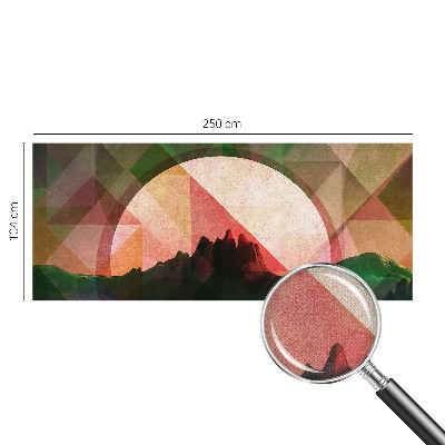 Vintage tapete Malerische Hügel