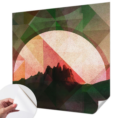 Vintage tapete Malerische Hügel