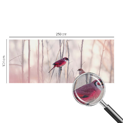 Selbstklebende Fototapete fürs Schlafzimmer Vogelpaar