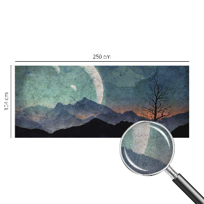 Selbstklebende Fototapete fürs Wohnzimmer Nachtlandschaft