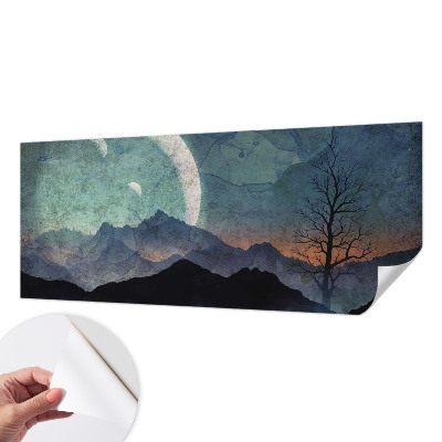 Selbstklebende Fototapete fürs Wohnzimmer Nachtlandschaft