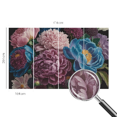 Fototapete nach Maß Bunte Blumen