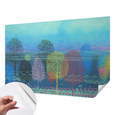 Motivtapete fürs Wohnzimmer Farbenfrohe Harmonie