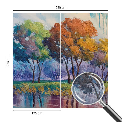 Selbstklebende Fototapete fürs Schlafzimmer Baumabstraktion