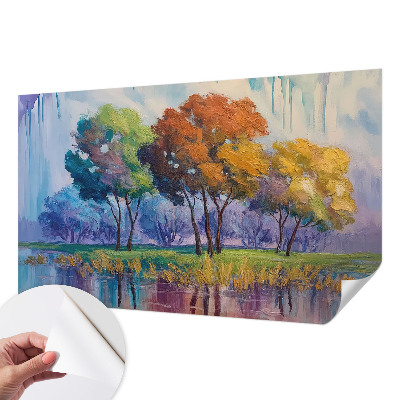 Selbstklebende Fototapete fürs Schlafzimmer Baumabstraktion