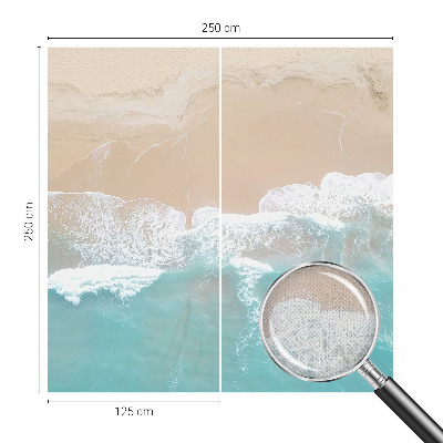 Selbstklebende Fototapete für die Wand tosenden Wellen