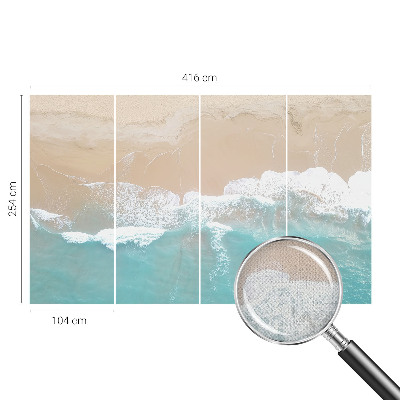 Selbstklebende Fototapete für die Wand tosenden Wellen