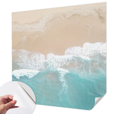 Selbstklebende Fototapete für die Wand tosenden Wellen