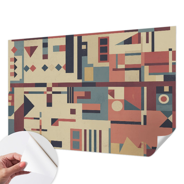 Selbstklebende Fototapete fürs Schlafzimmer Abstrakte Komposition