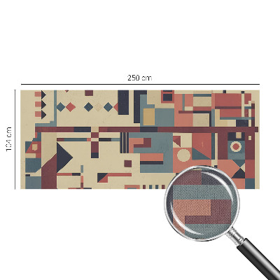 Selbstklebende Fototapete fürs Schlafzimmer Abstrakte Komposition