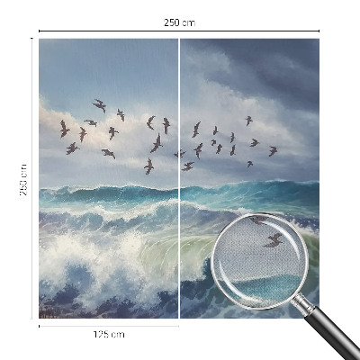 Selbstklebende Fototapete fürs Kinderzimmer Meereswellen