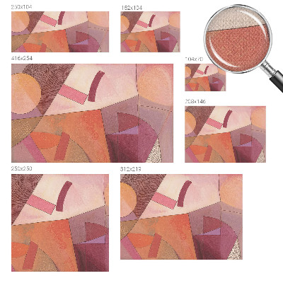 Fototapete in 3D-Optik Farbenfrohe Formen