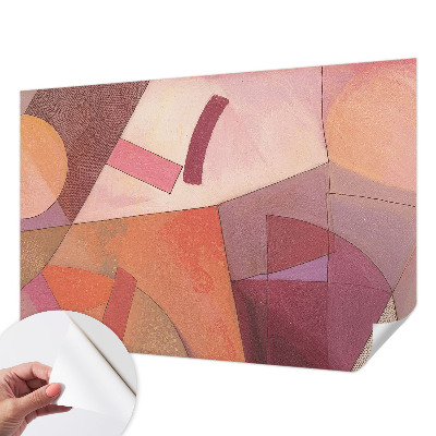 Fototapete in 3D-Optik Farbenfrohe Formen