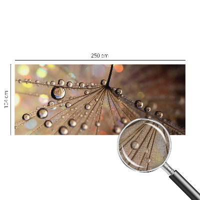 3D-Fototapete fürs Wohnzimmer Perlentropfen