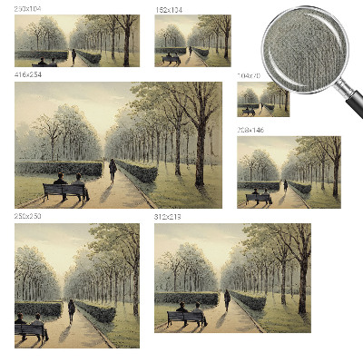 Vintage tapete Parkfrieden