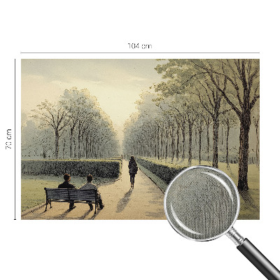 Vintage tapete Parkfrieden