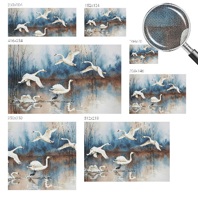 Selbstklebende Fototapete fürs Wohnzimmer Vögel im Flug