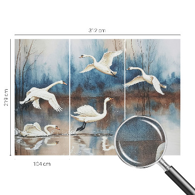 Selbstklebende Fototapete fürs Wohnzimmer Vögel im Flug