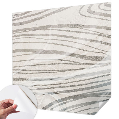 Selbstklebende Fototapete fürs Schlafzimmer Wellenlinien