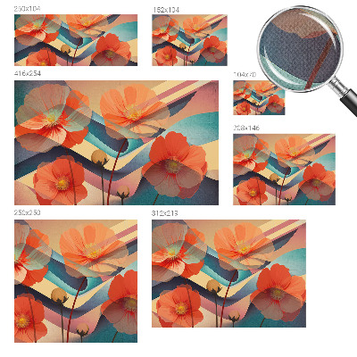 3D-Fototapete Blumen der Sinne