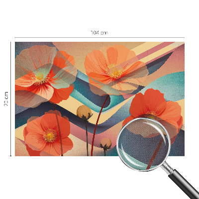 3D-Fototapete Blumen der Sinne