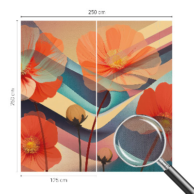 3D-Fototapete Blumen der Sinne