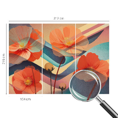 3D-Fototapete Blumen der Sinne