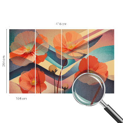 3D-Fototapete Blumen der Sinne