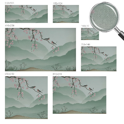 Fototapete in 3D-Optik Japanische Serenade