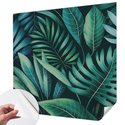 Moderne Fototapete nach Maß Tropische Blätter