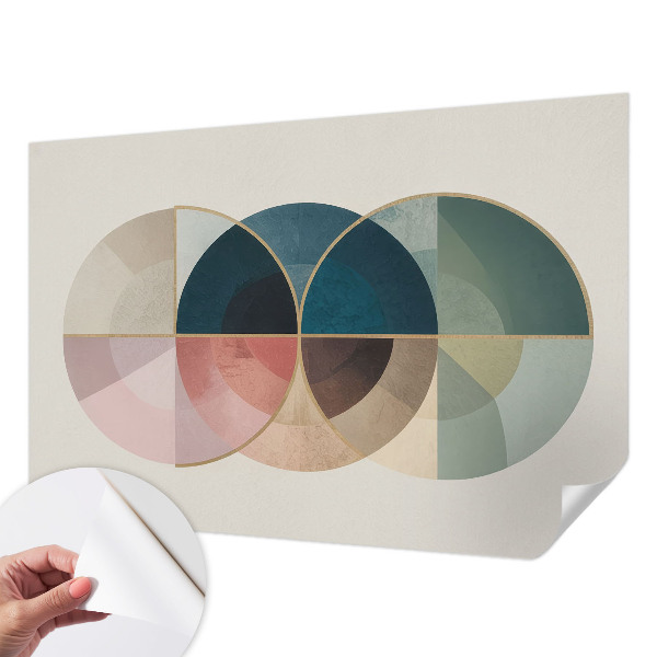 Selbstklebende Fototapete fürs Wohnzimmer Geometrische Eleganz