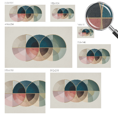 Selbstklebende Fototapete fürs Wohnzimmer Geometrische Eleganz