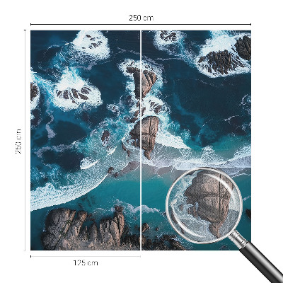 Fototapete in 3D-Optik Meereswellen