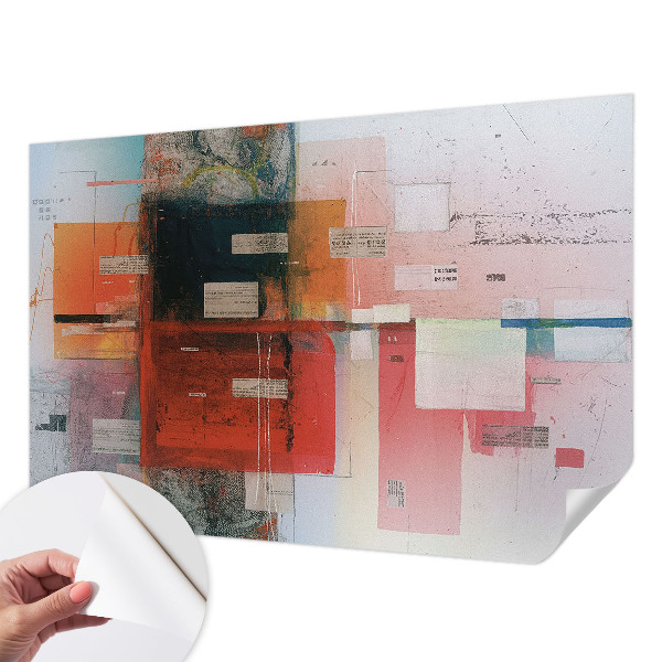 3D-Fototapete fürs Wohnzimmer Abstrakte Komposition