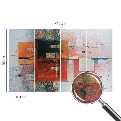 3D-Fototapete fürs Wohnzimmer Abstrakte Komposition