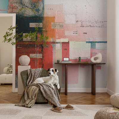 3D-Fototapete fürs Wohnzimmer Abstrakte Komposition
