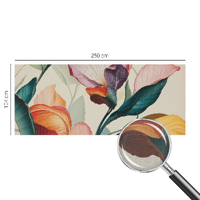 Selbstklebende Fototapete für die Wand Bunte Blumen