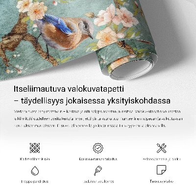 Selbstklebende Fototapete für die Wand Bunte Blumen