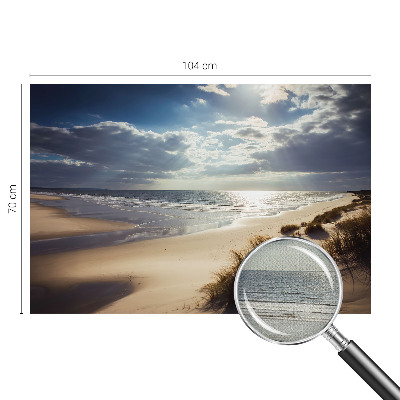 Selbstklebende Fototapete fürs Wohnzimmer Strahlendes Ufer