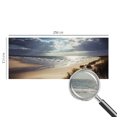 Selbstklebende Fototapete fürs Wohnzimmer Strahlendes Ufer