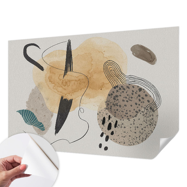 Selbstklebende Fototapete fürs Schlafzimmer Abstrakte Komposition