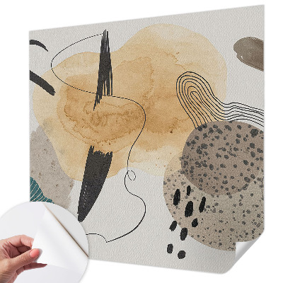 Selbstklebende Fototapete fürs Schlafzimmer Abstrakte Komposition