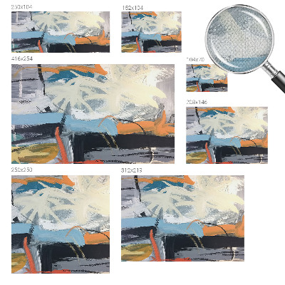 Selbstklebende Fototapete fürs Kinderzimmer Farbenfrohe Abstraktion