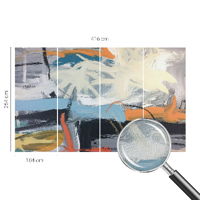 Selbstklebende Fototapete fürs Kinderzimmer Farbenfrohe Abstraktion